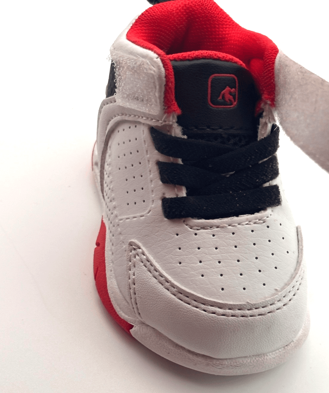 AND1 Baby Sneakers Size 2 Athletic Strap Sneaker Black and Red - Thumbnail 7