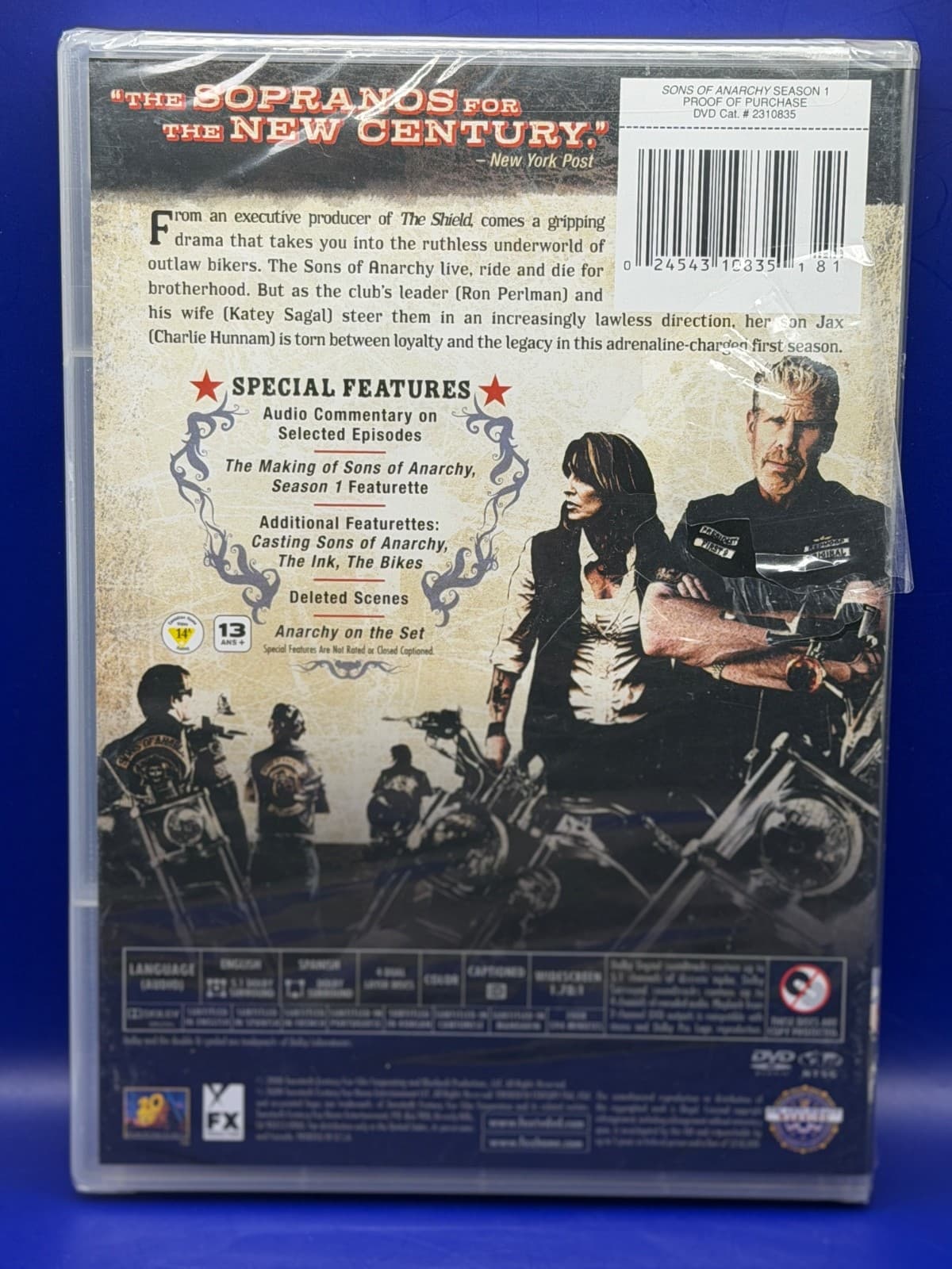 Sons of Anarchy: Season 1 (DVD, 2008) Movie Disc - Thumbnail 2