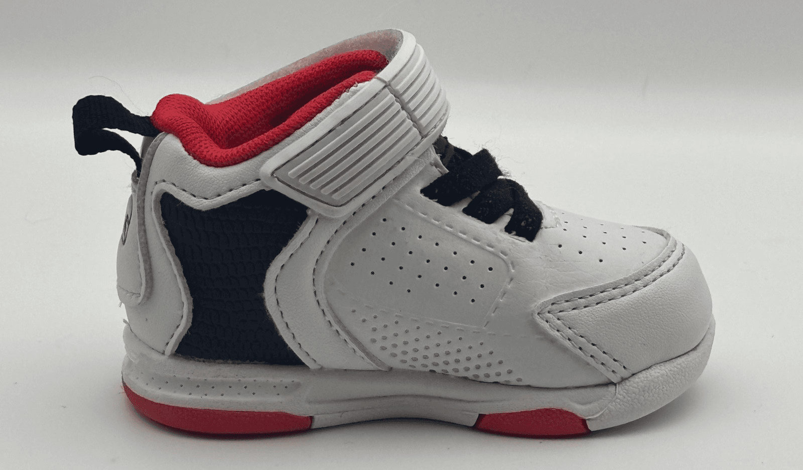 AND1 Baby Sneakers Size 2 Athletic Strap Sneaker Black and Red - Thumbnail 17