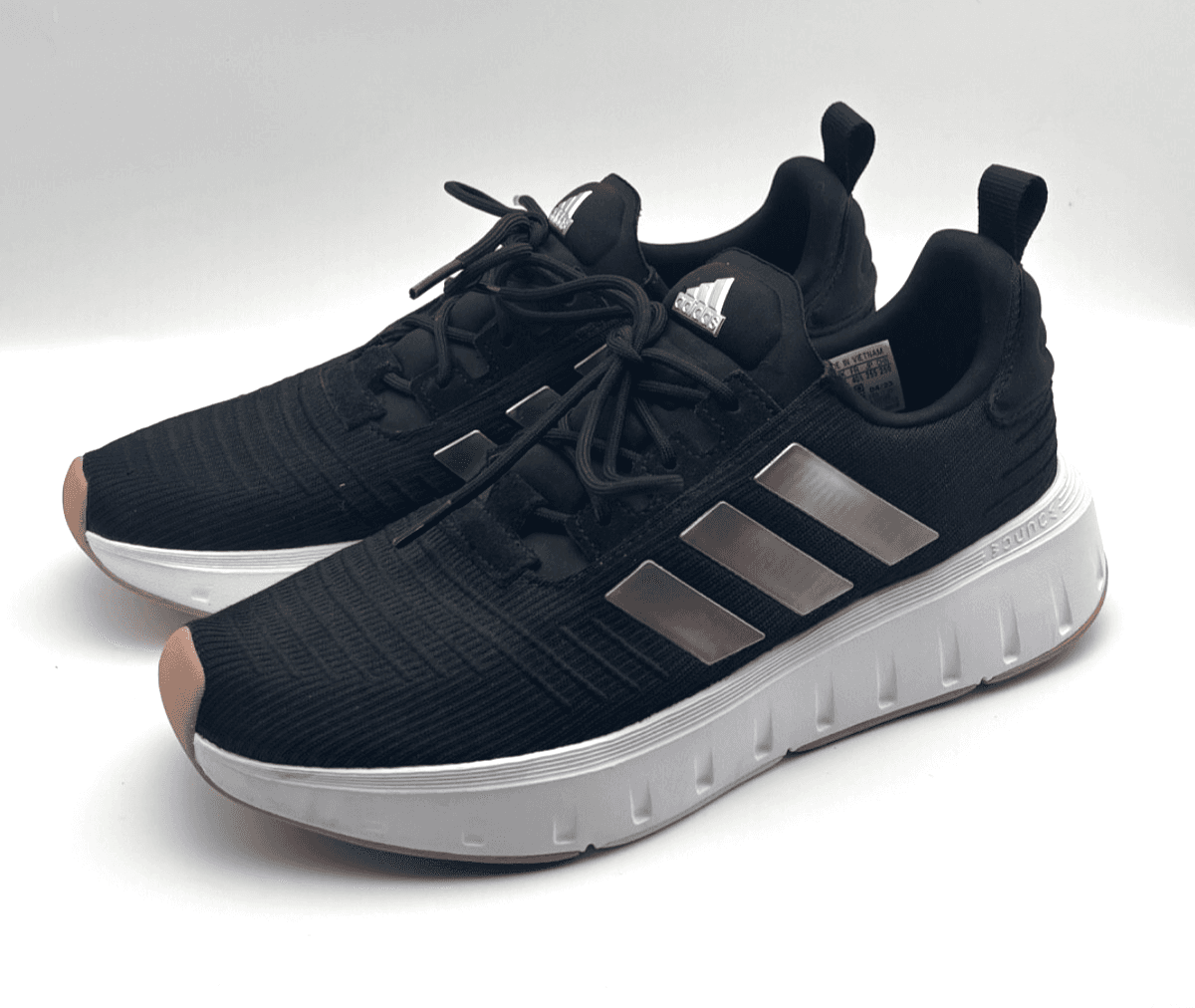 Adidas Swift Run 23 Women’s Size 8.5 Black Rose Gold Running Shoes IG0560 Used - Thumbnail 9