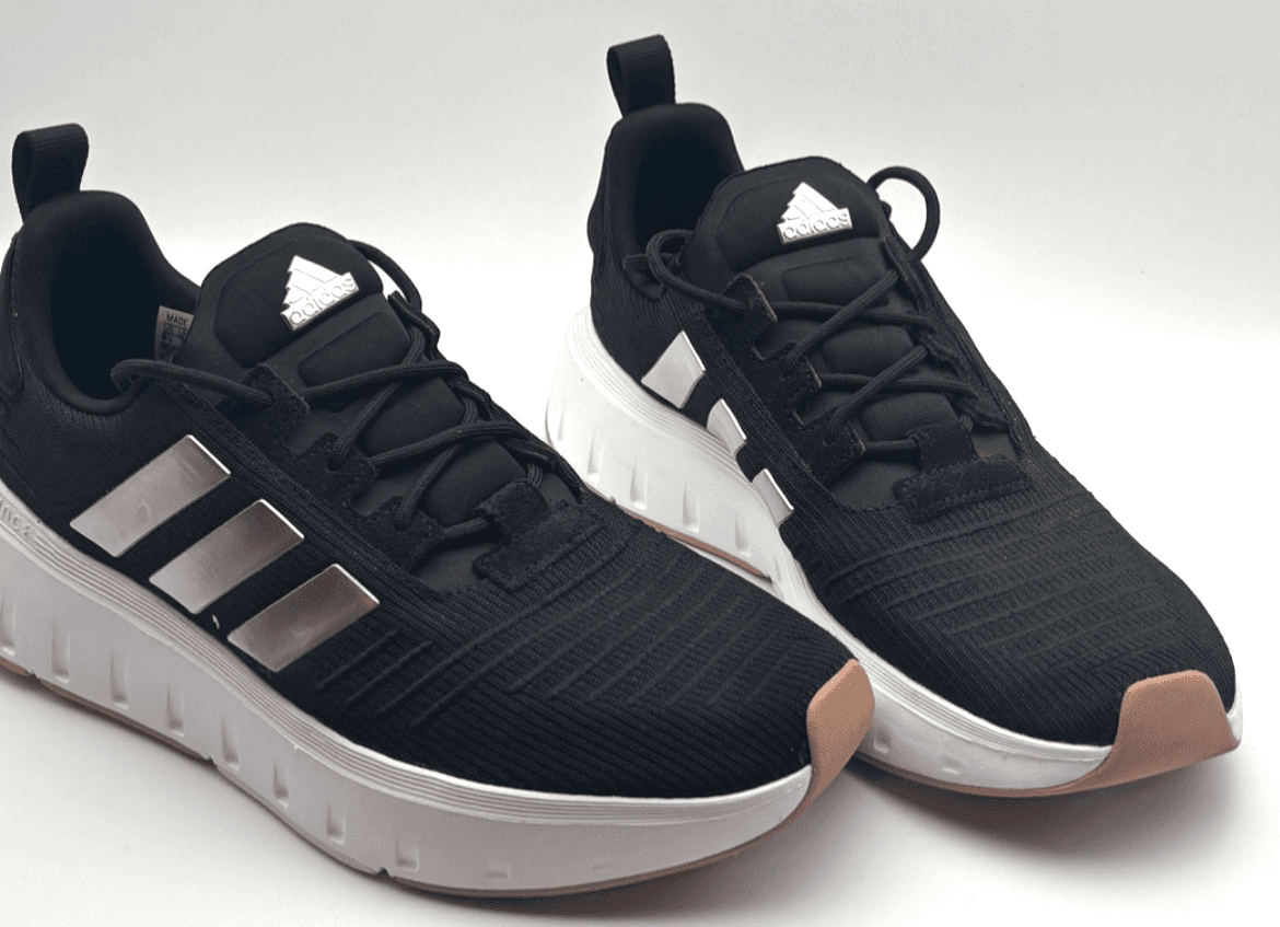 Adidas Swift Run 23 Women’s Size 8.5 Black Rose Gold Running Shoes IG0560 Used - Thumbnail 2