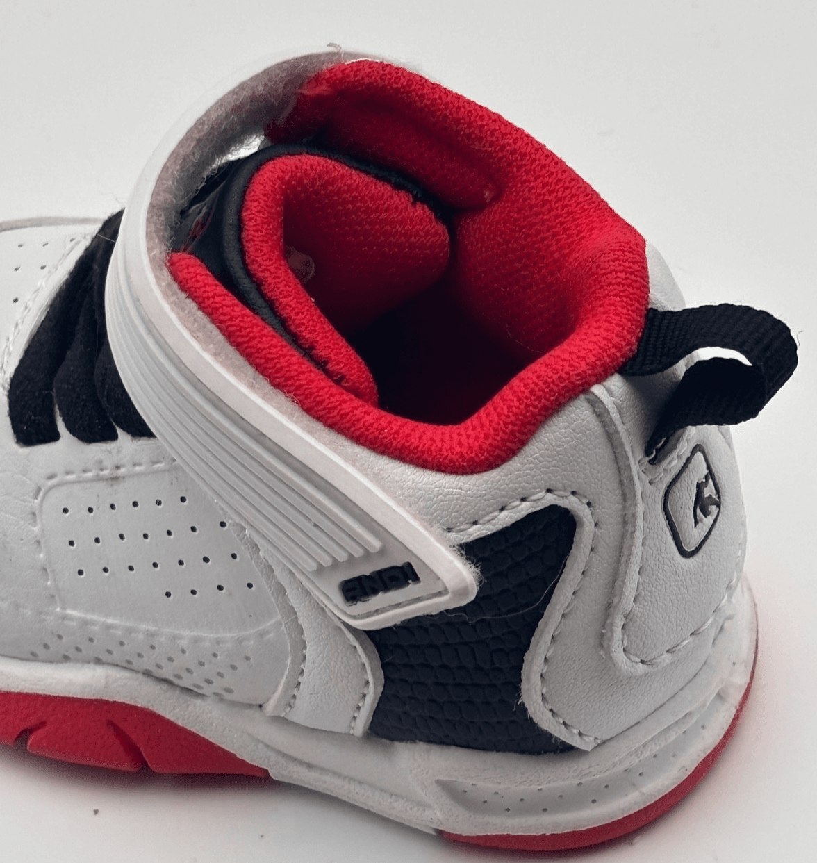 AND1 Baby Sneakers Size 2 Athletic Strap Sneaker Black and Red - Thumbnail 18