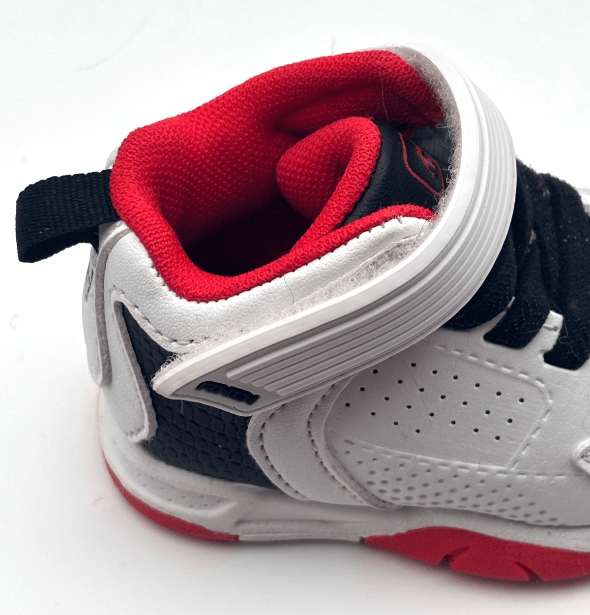 AND1 Baby Sneakers Size 2 Athletic Strap Sneaker Black and Red - Thumbnail 8