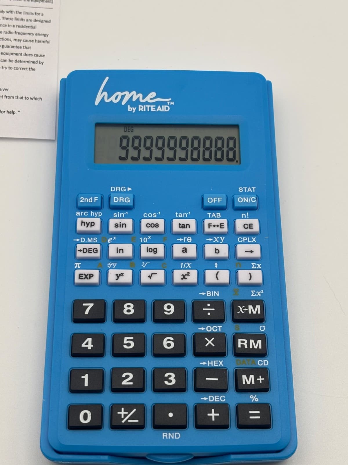 Scientific Calculator,10 Digits, 56 Functions,SAT,& PSAT/NMSQT, Math - Thumbnail 3