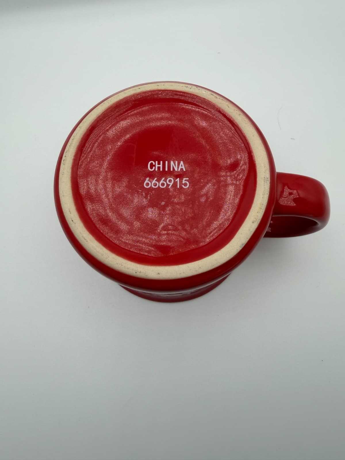 Kahlua Red Christmas Coffee Mug Holiday Snowflake Snowman Ceramic Cup - Thumbnail 2