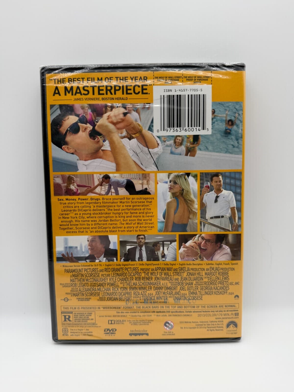The Wolf of Wall Street (DVD, 2013) Movie Disc - Thumbnail 2