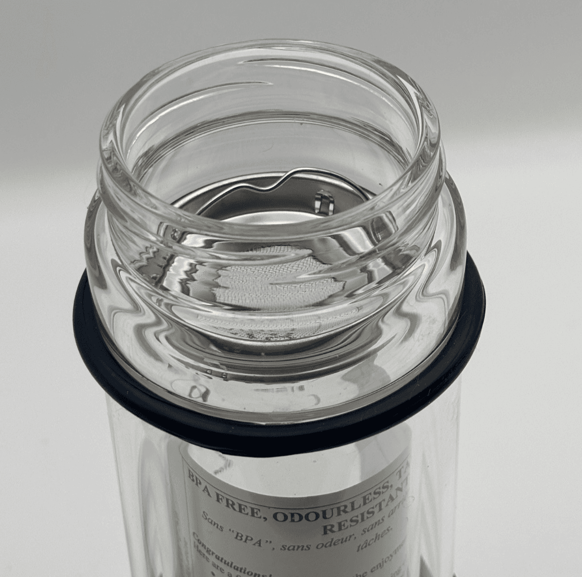 Lincoln Motor Company “Driven to Give" Glass Tea Infuser (14 oz) New - Thumbnail 4