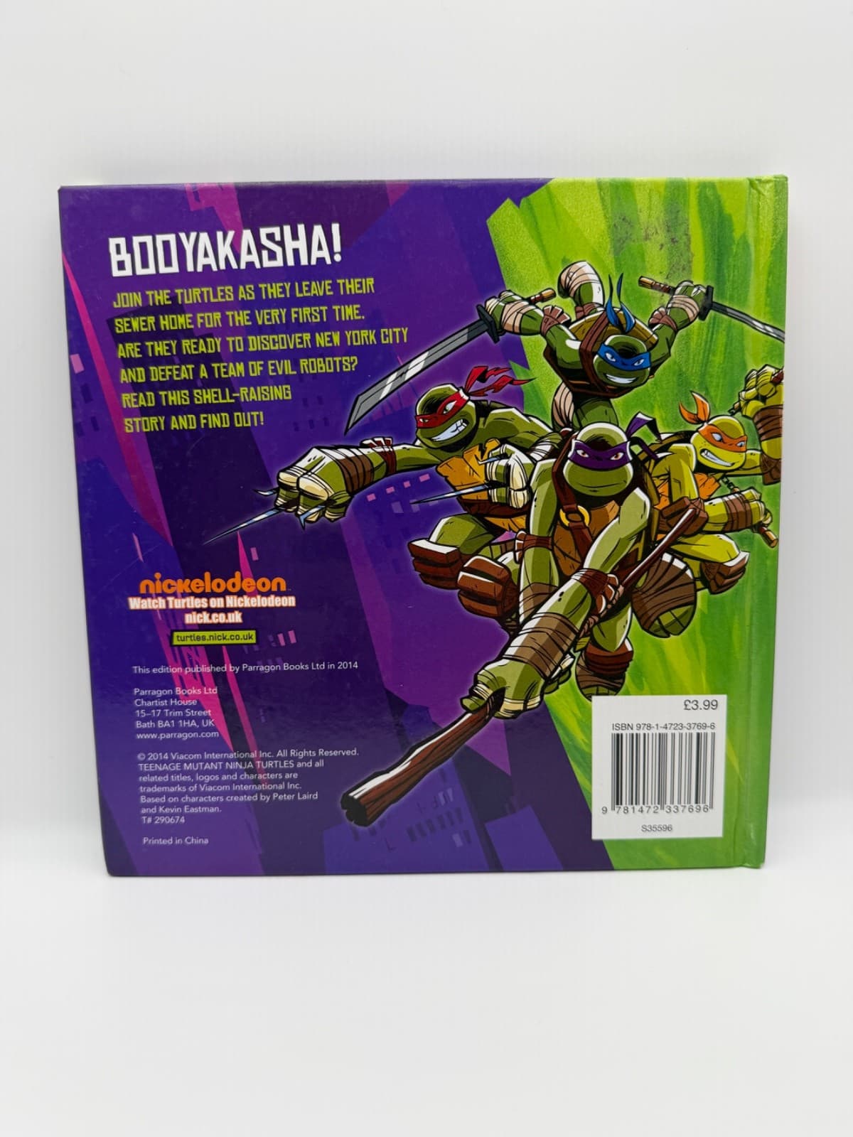 Teenage Mutant Ninja Turtles Green Team Hardcover Book TMNT Nickelodeon - Thumbnail 2