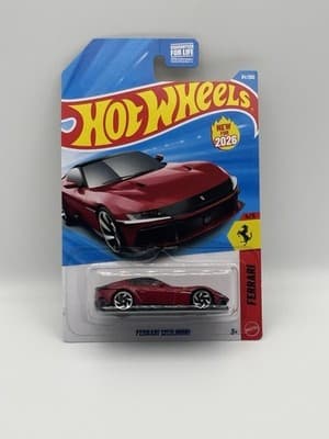 HOT WHEELS 2025 - Red Ferrari 12Cilindri - Ferrari 94/250 - Die Cast Toy 1:64
