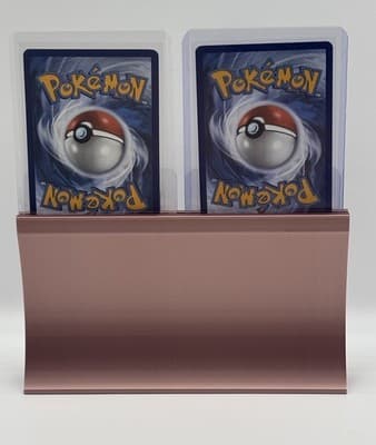 Rose Gold Top Loader Card Display Stand Holds 4 Trading Cards NEW-STAND ONLY - Thumbnail 5