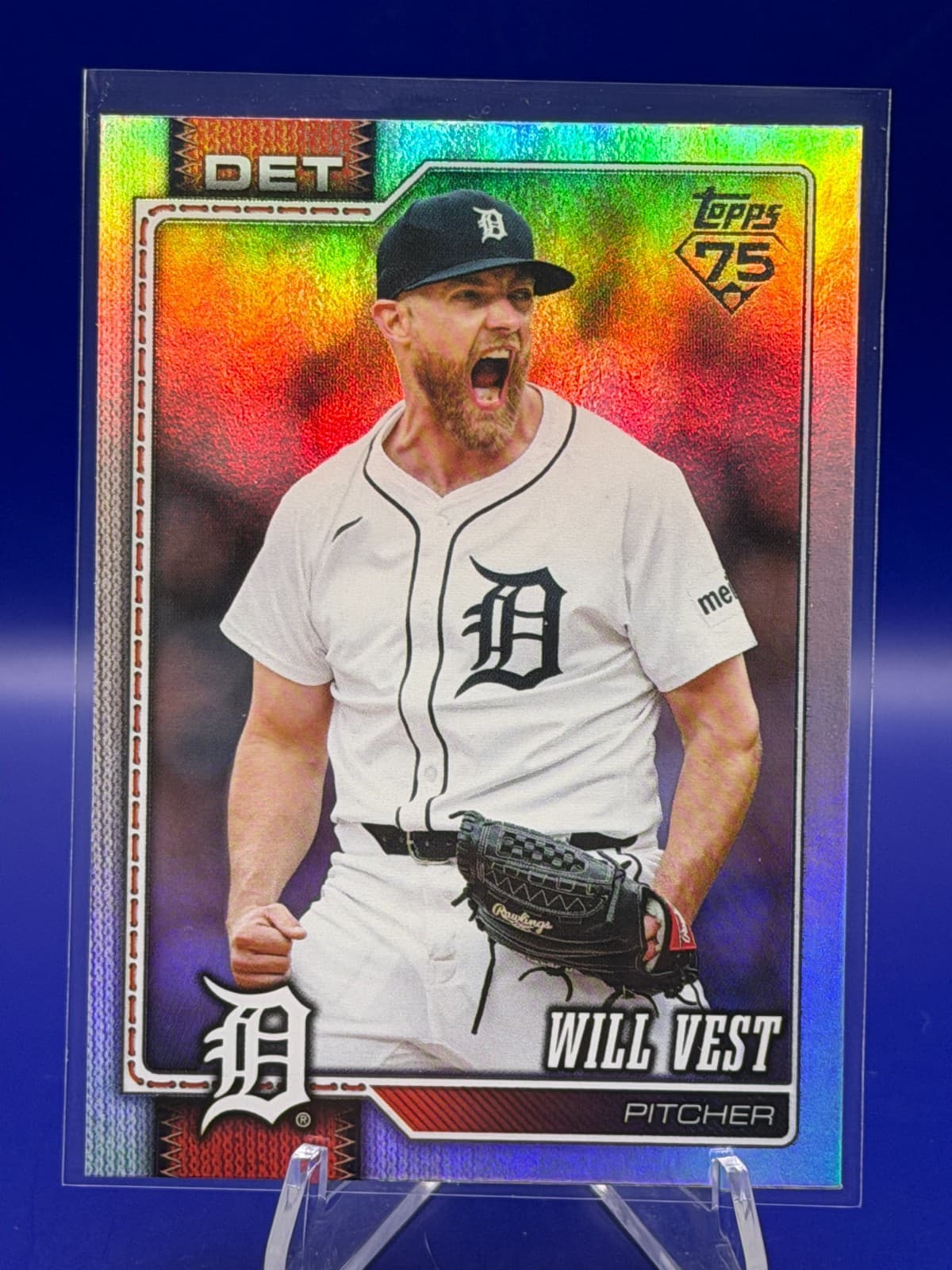 2026 Topps Series 1 Will Vest Rainbow Foil Detroit Tigers #121