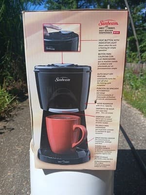 Sunbeam Hot Shot 6131 Water Dispenser Black 16oz Heats Fast New Discontinued. - Thumbnail 2