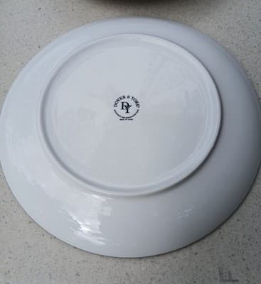 Dover & York Dinner Plate Geometric Design Discontinued Set Of 4 Brand New Rare - Thumbnail 3