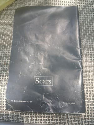 Sears Counter Craft 7-Speed Food Processor Owner’s Manual Only - Thumbnail 2