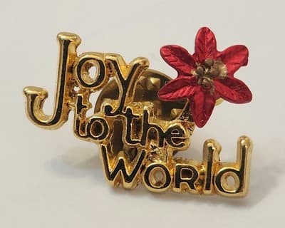 Vintage Christmas Enamel Brooch Pin Lot Santa Reindeer Holiday Tree Wreath Bells - Thumbnail 3