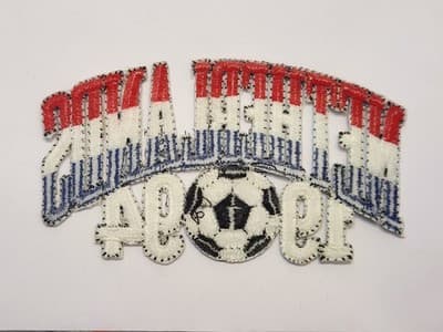 Vintage Netherlands 1994 World Cup Soccer Embroidered Patch Iron On Sew On - Thumbnail 2