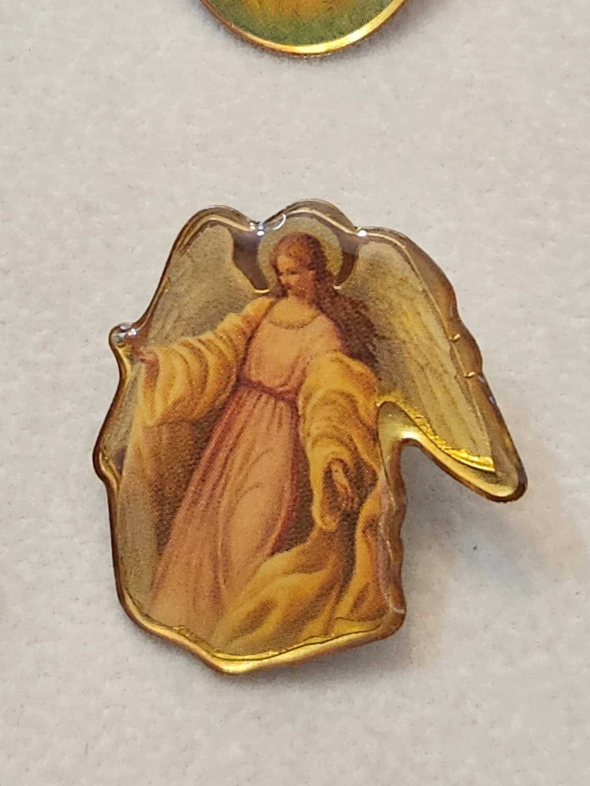 Vintage Guardian Angel Lapel Pin Collection - Mixed Religious Lot - Thumbnail 3