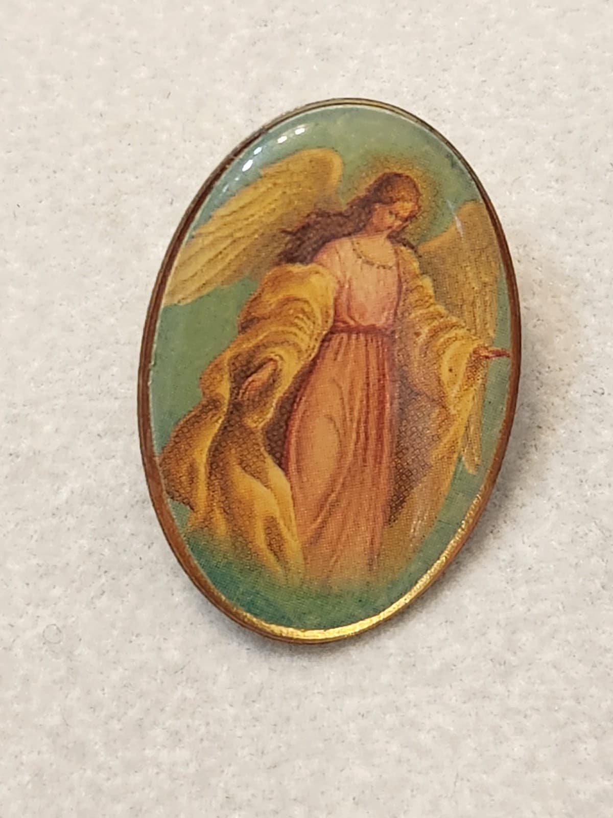 Vintage Guardian Angel Lapel Pin Collection - Mixed Religious Lot - Thumbnail 6