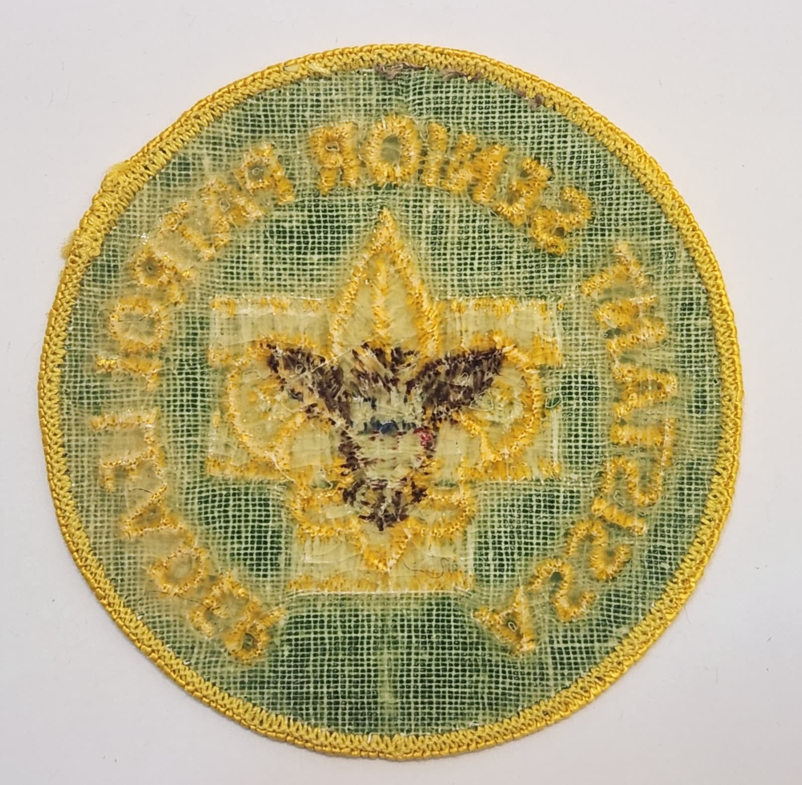 Vintage BSA Assistant Senior Patrol Leader Patch Boy Scouts Position Badge Green - Thumbnail 2