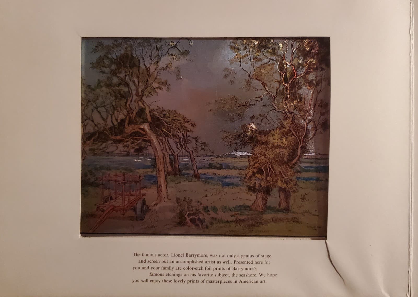 Masterpiece Color-Etch Prints by LIONEL BARRYMORE Foil Set of 4 Nautical - Thumbnail 4