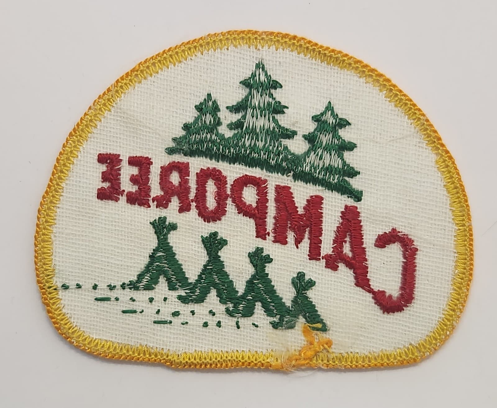 Vintage 3" Boy Scouts Of America BSA 1970's CAMPOREE Embroidered Logo Patch - Thumbnail 2