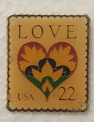 USPS Stamp Love Pins Lot Of 4 - Thumbnail 6