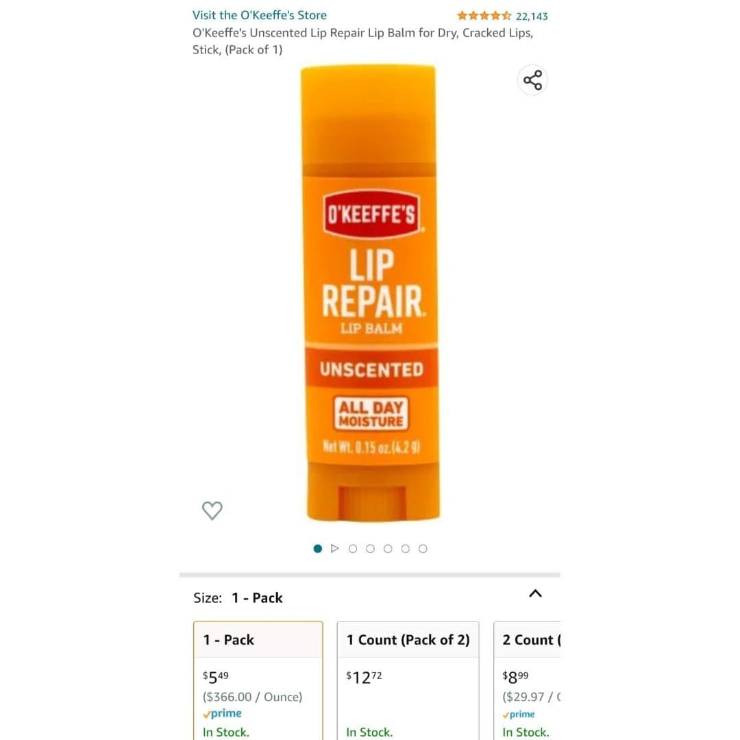 O'KEEFES LIP REPAIR COOLING LIP BALM ALL DAY MOISTURE - Thumbnail 11