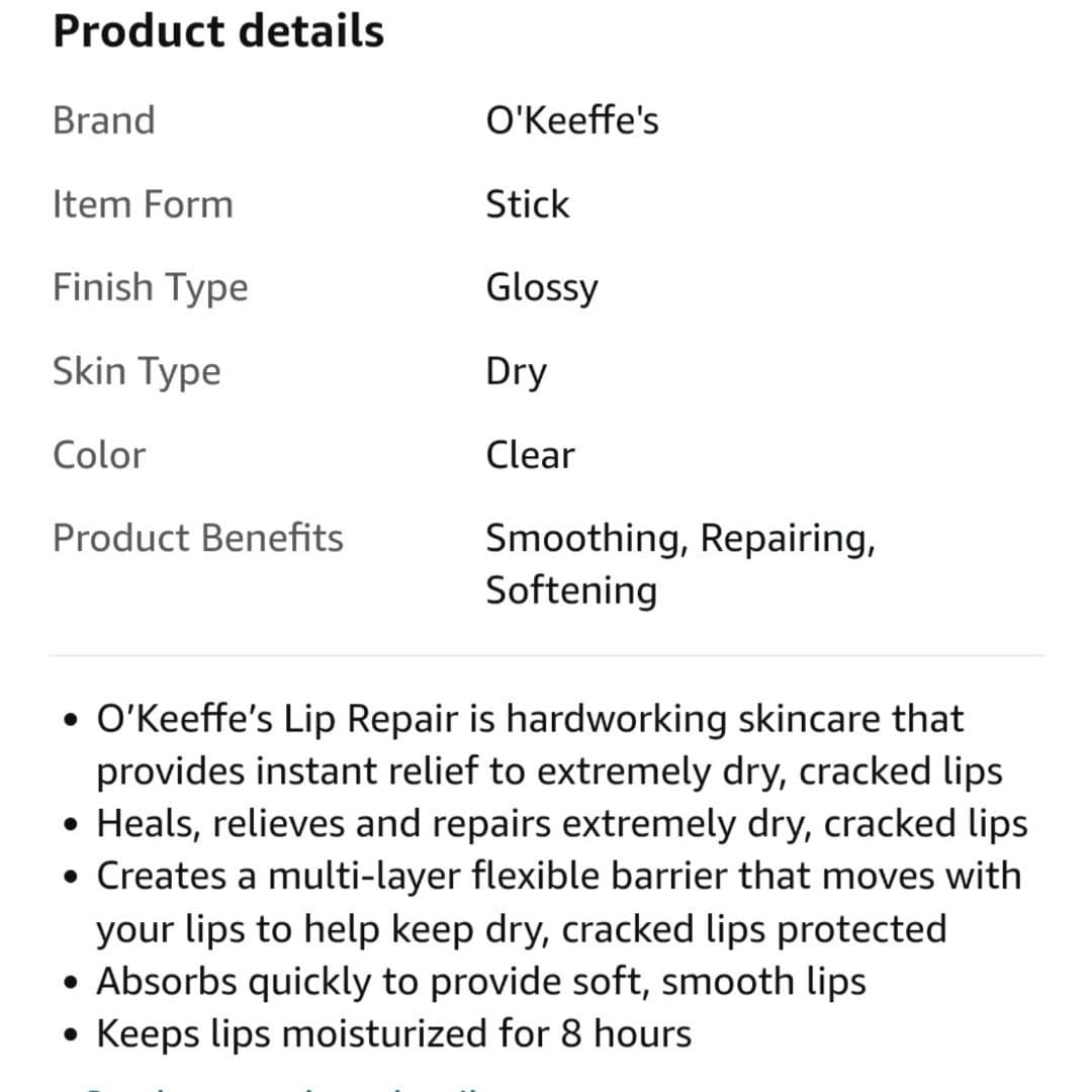 O'KEEFES LIP REPAIR COOLING LIP BALM ALL DAY MOISTURE - Thumbnail 10