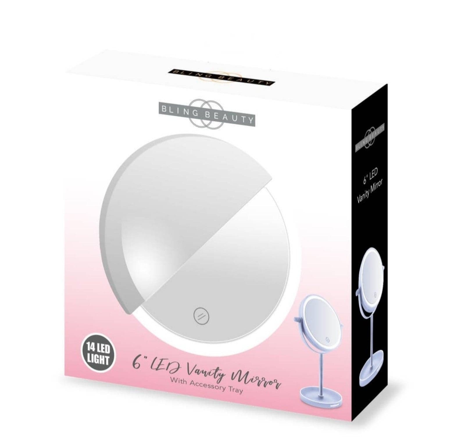 6 INCH LED VANITY MIRROR BY BLING BEAUTY - Thumbnail 2