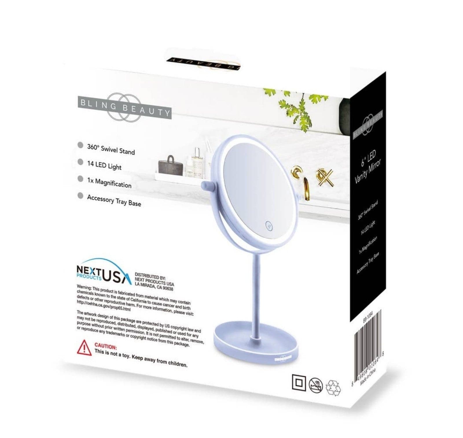 6 INCH LED VANITY MIRROR BY BLING BEAUTY - Thumbnail 3
