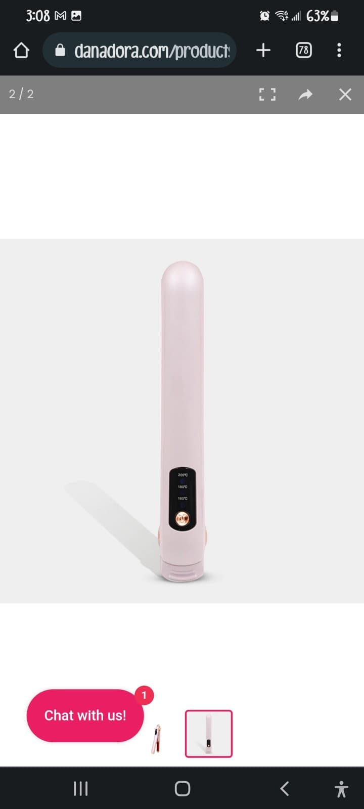 Dan Adora Wireless Hair Straightener/Cordless Styler - Thumbnail 4
