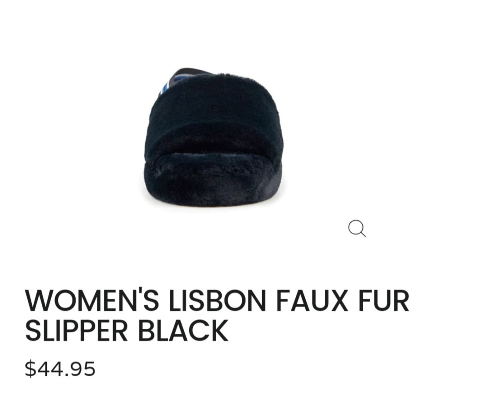 Womens Lisbon Faux Fur Nest Slippers in Black - Thumbnail 6