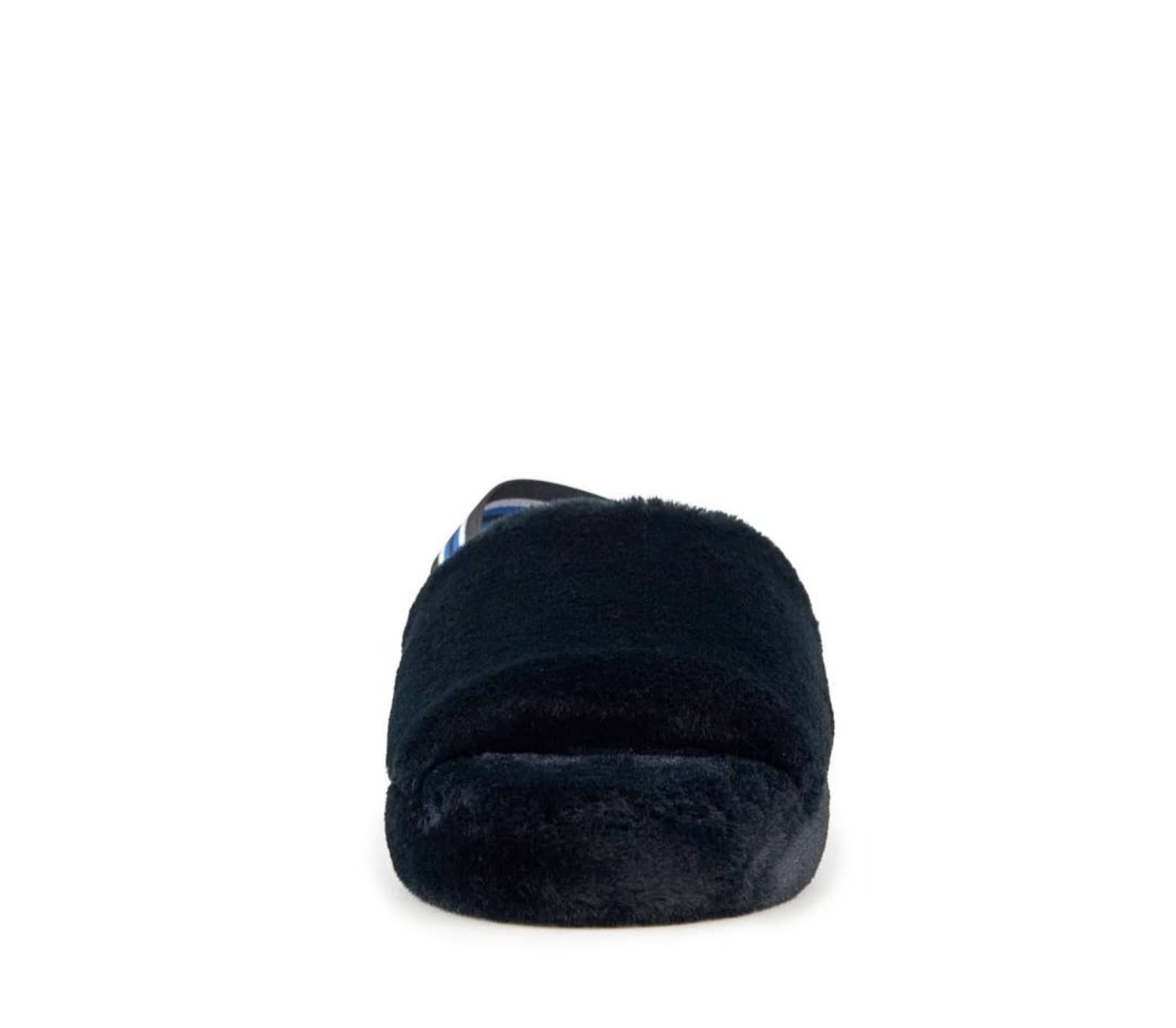 Womens Lisbon Faux Fur Nest Slippers in Black - Thumbnail 3