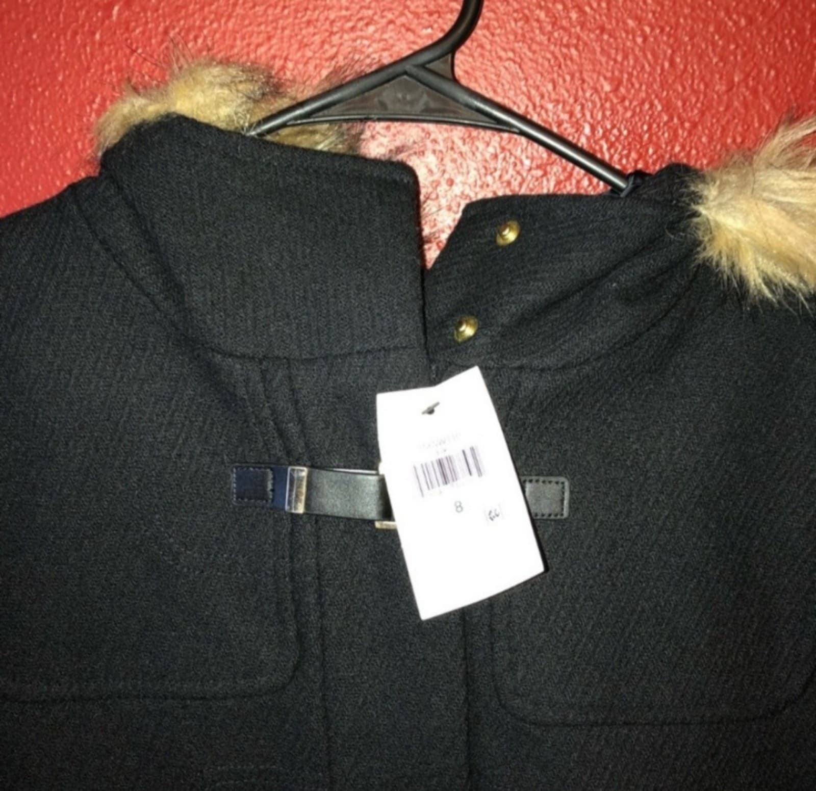 Cole Haan Signature Peacoat 356SW110 Size 8 Womens Faux Fur Hat - Thumbnail 5