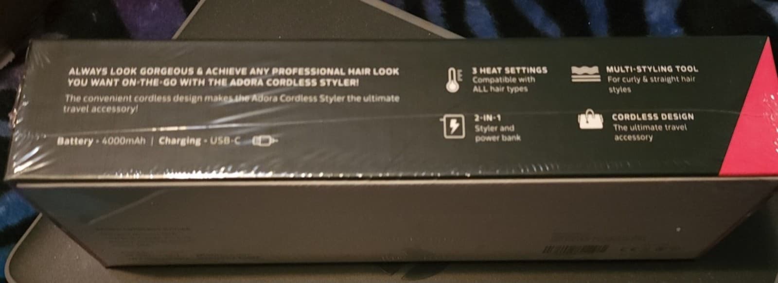 Dan Adora 2-in-1 Cordless Styler & Power Bank in Rose Gold - Thumbnail 8