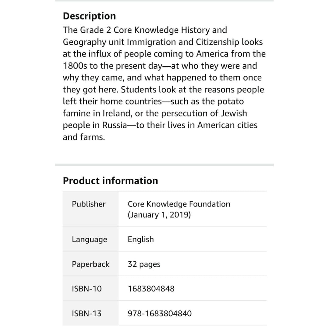 Core Knowledge Immigration & Citizenship Workbook - Thumbnail 8
