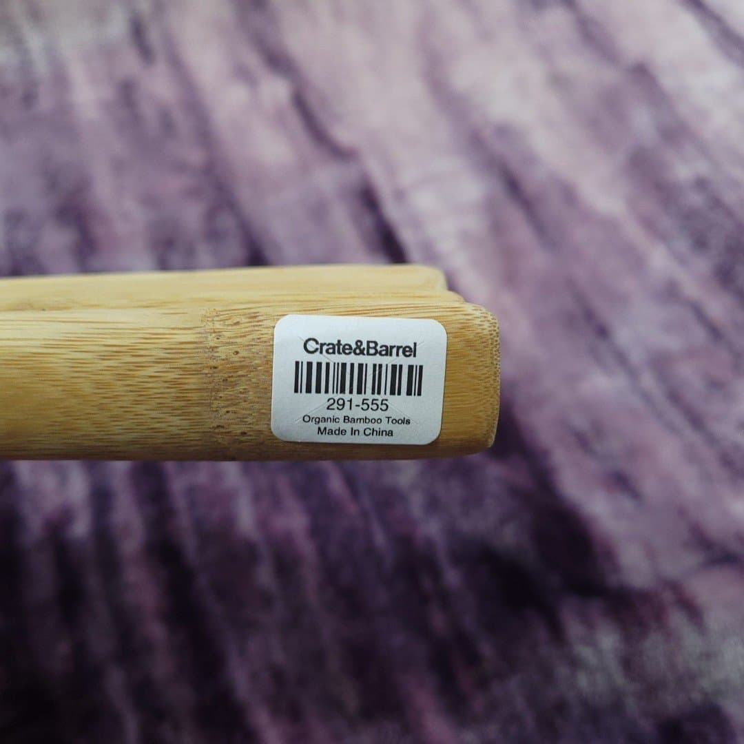 5 Piece Crate & Barrel Bamboo Kitchen Utensil Set - Thumbnail 6