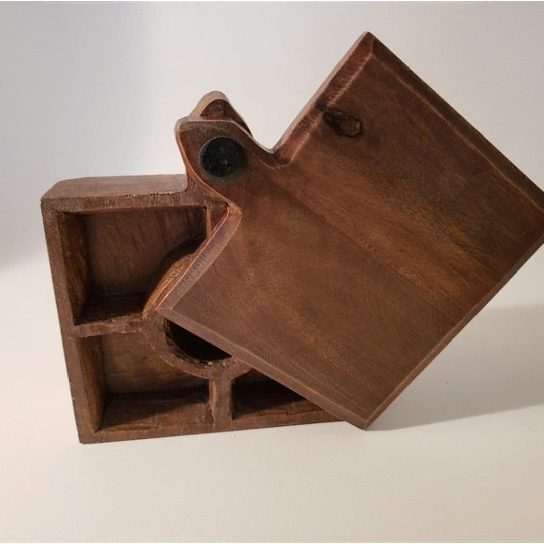 Hand carved Wood Box - Thumbnail 5