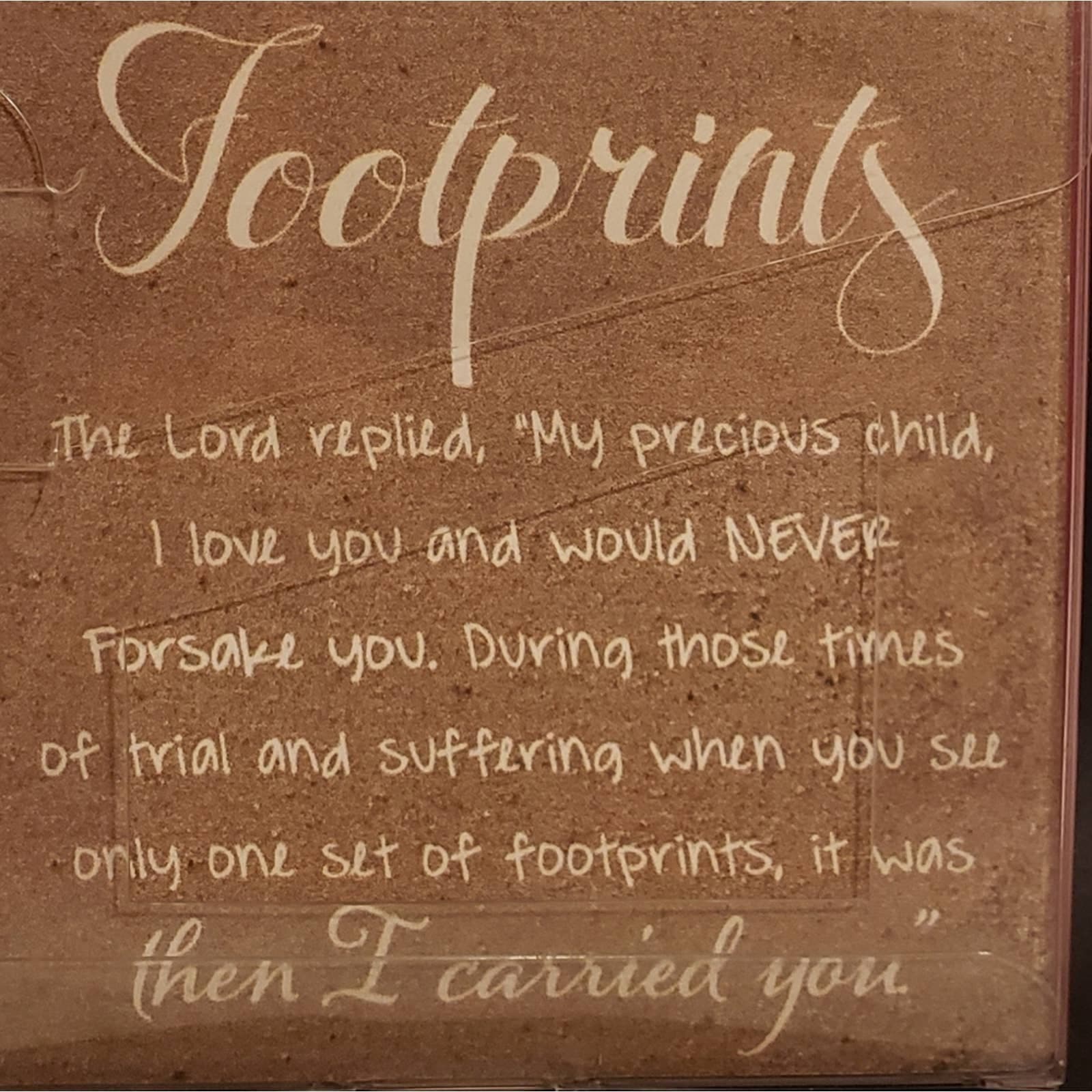 Ceramic "Footprints Poem" Coasters for Drinks - Thumbnail 2