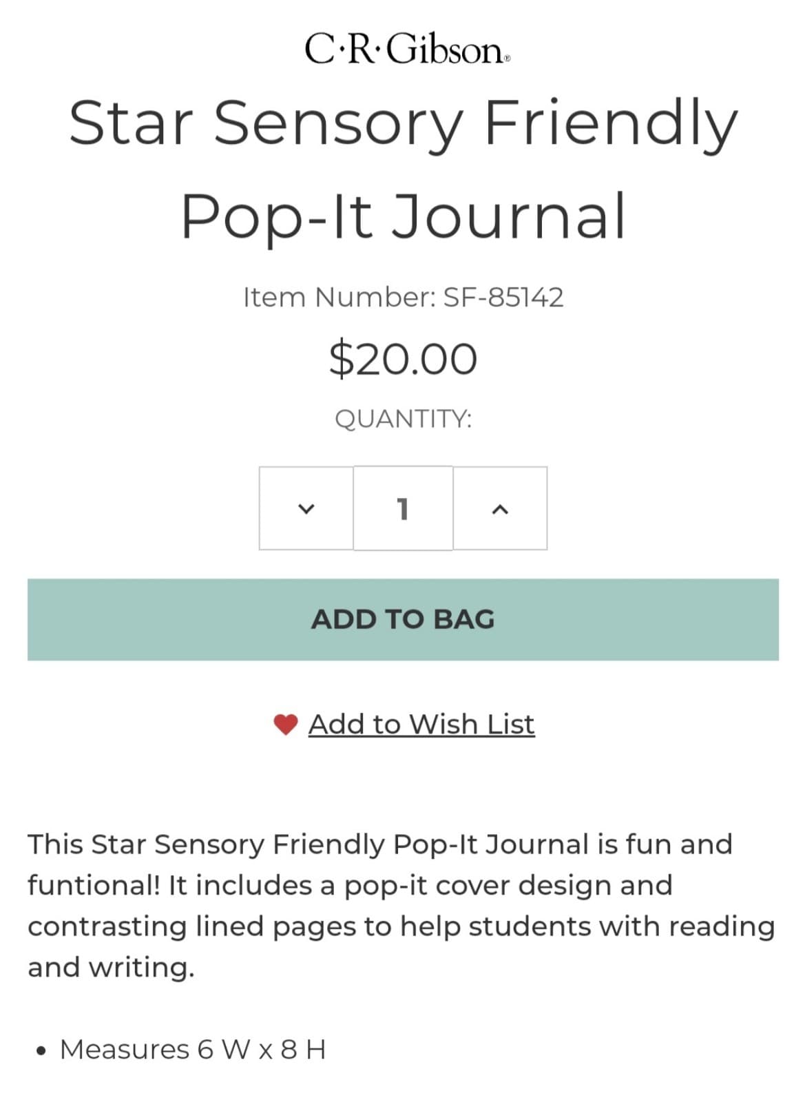 Star Pop It Sensory Friendly Journal Notebook - Thumbnail 4