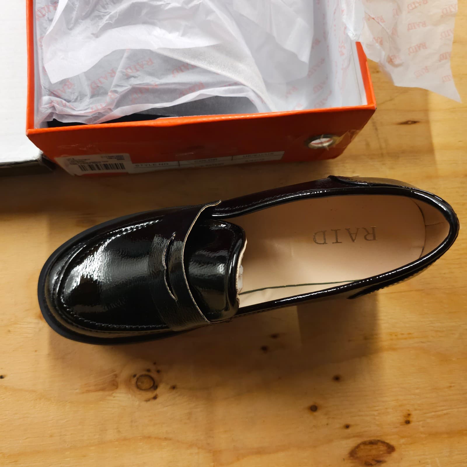 Raid Preshna Platform Heel Loafer in Black Size 10 US - Thumbnail 4