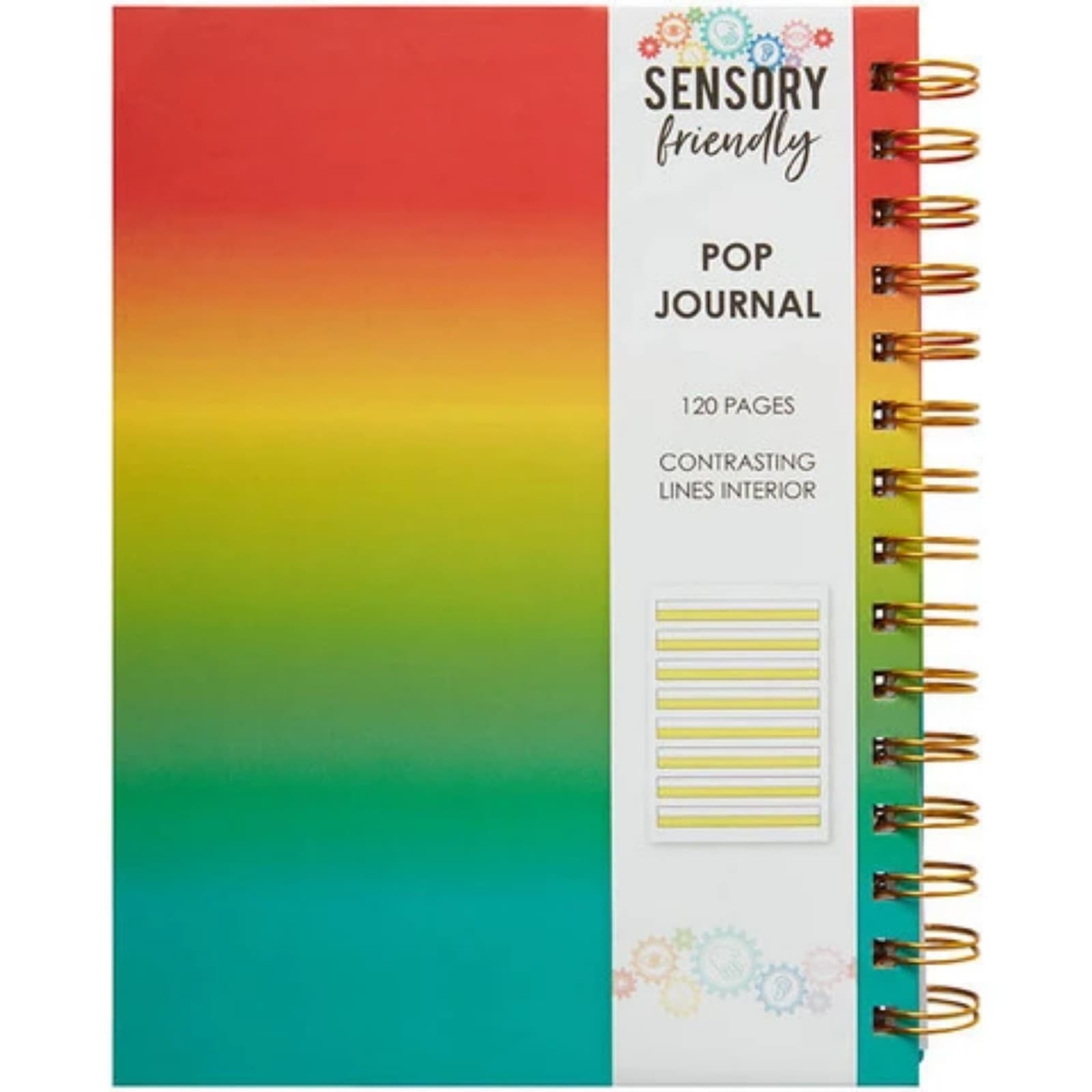 Rainbow Sensory Friendly Pop-It Journal Notebook - Thumbnail 2