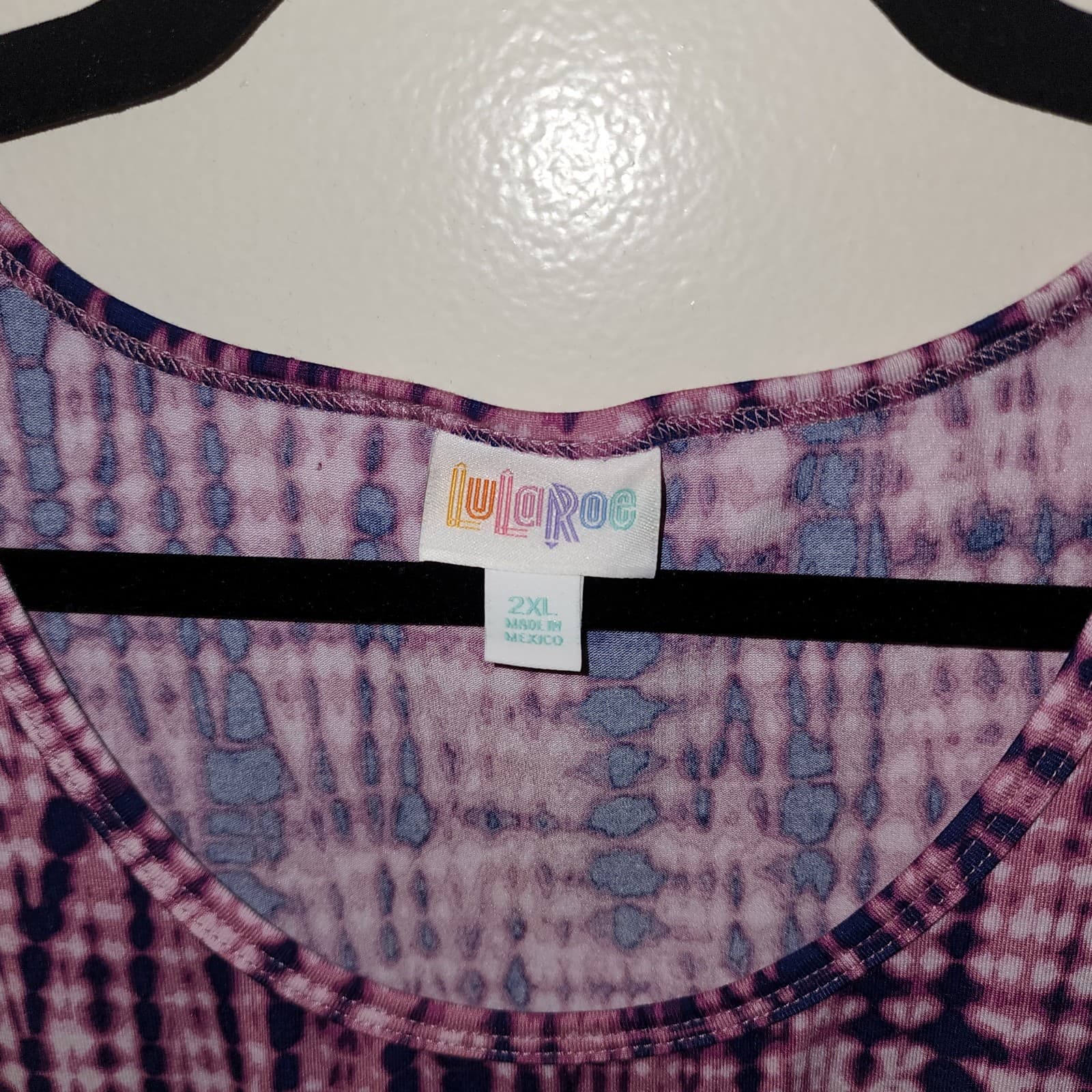 LulaRoe Summer Sleeveless Dress Size 2xl Purple - Thumbnail 3