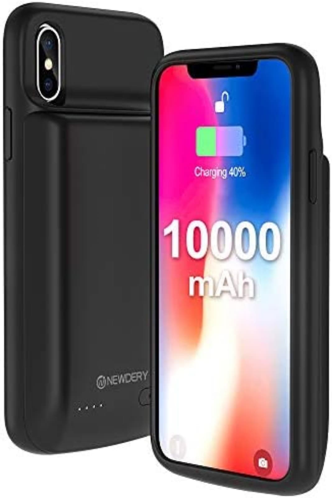 Newdery Iphone X/XS Battery Charging Phone Case 10000mAh - Thumbnail 2