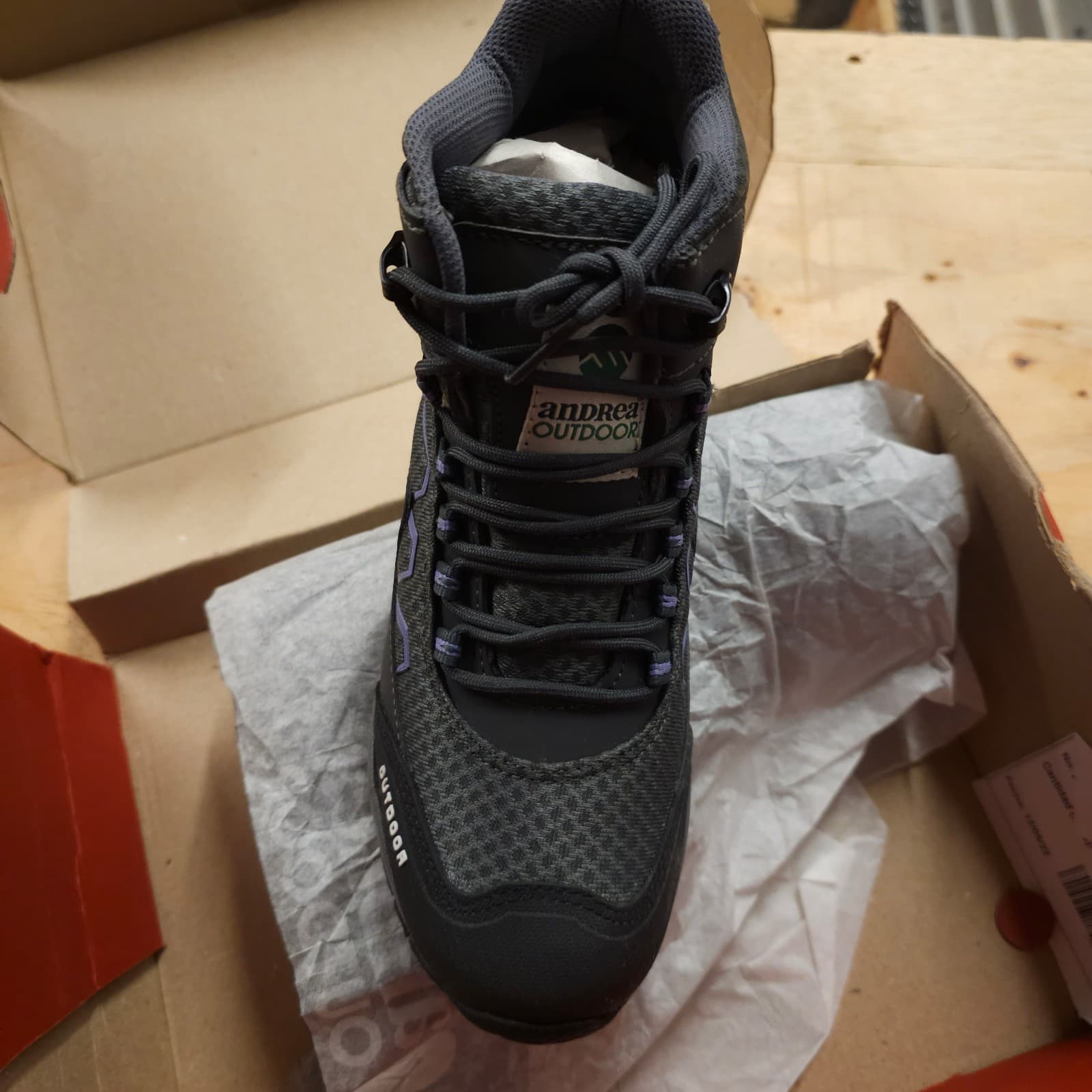 Andrea Outdoor Boots DARK GRAY OUTDOOR Womens Size 7.5 - Thumbnail 2