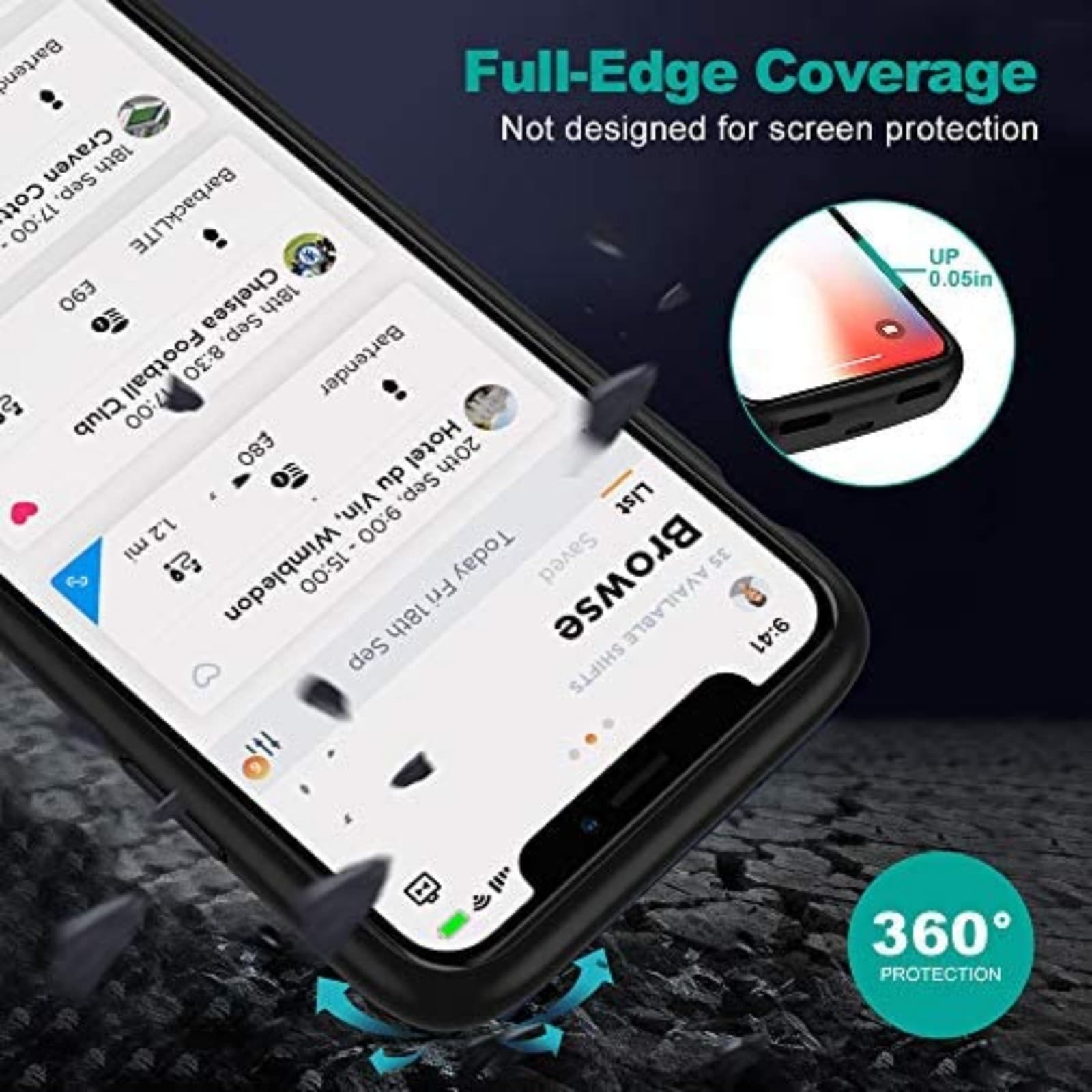 Newdery Iphone X/XS Battery Charging Phone Case 10000mAh - Thumbnail 9