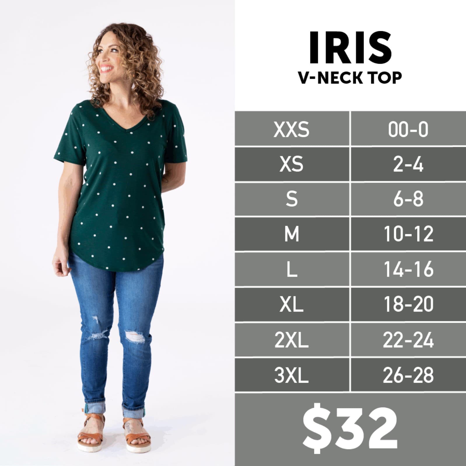 Set of 2 LulaRoe Iris V-Neck Tunic Top Size XL - Thumbnail 9