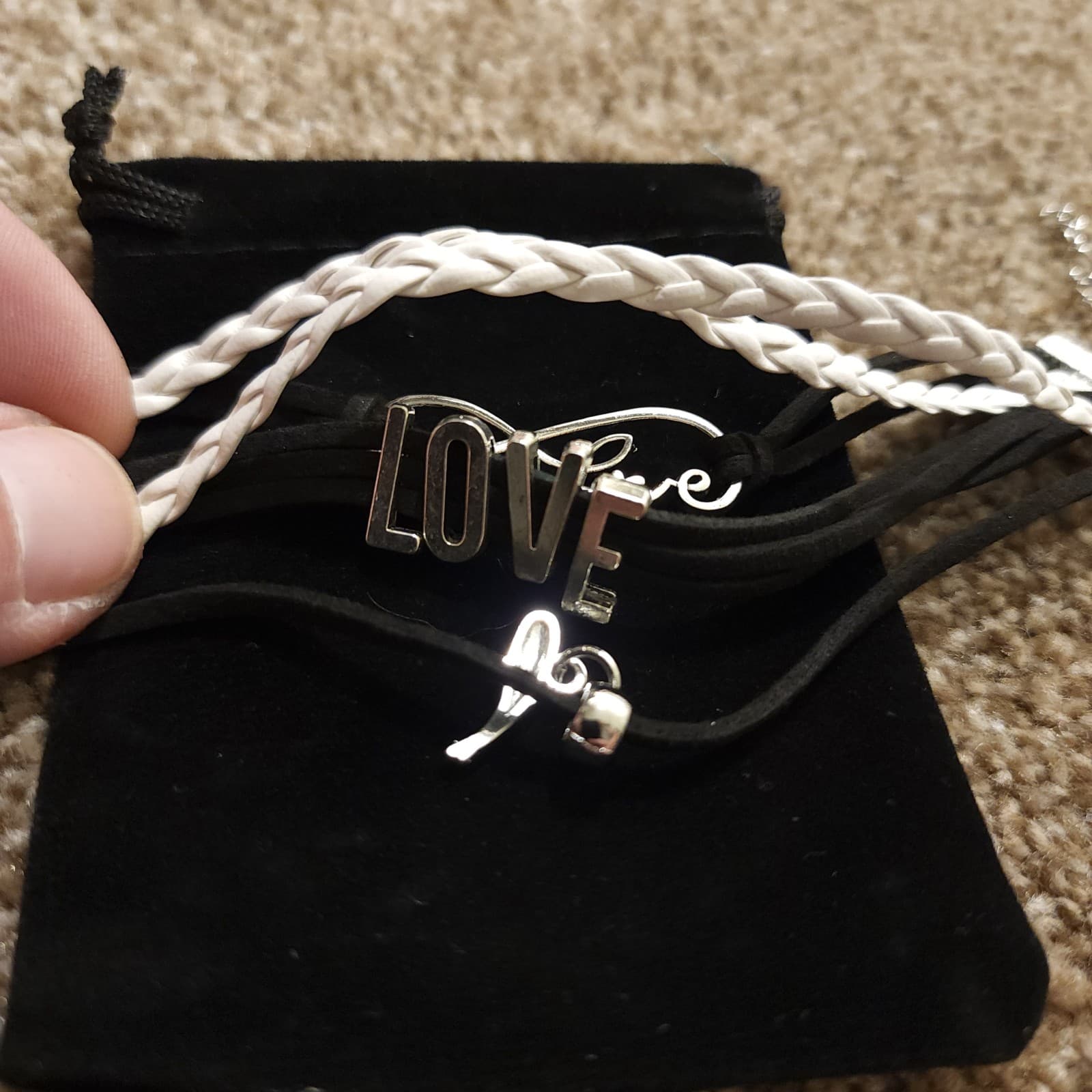 Legemeton Leather Multilayer Braided Wrap Bracelet with Whale Charm - Thumbnail 3