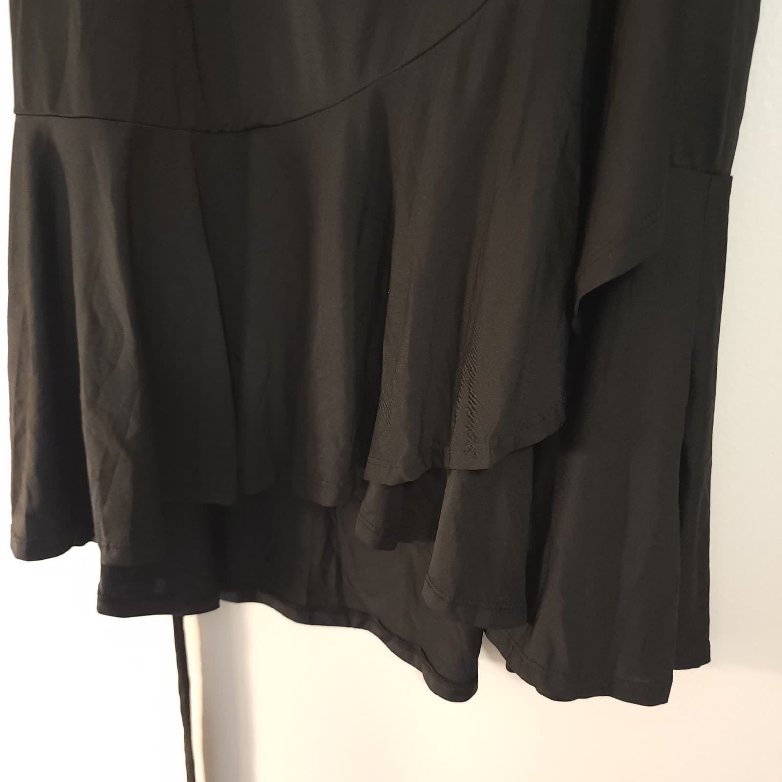 Black LulaRoe Bella A-Line Wrap Around Skirt Size 2xl - Thumbnail 2