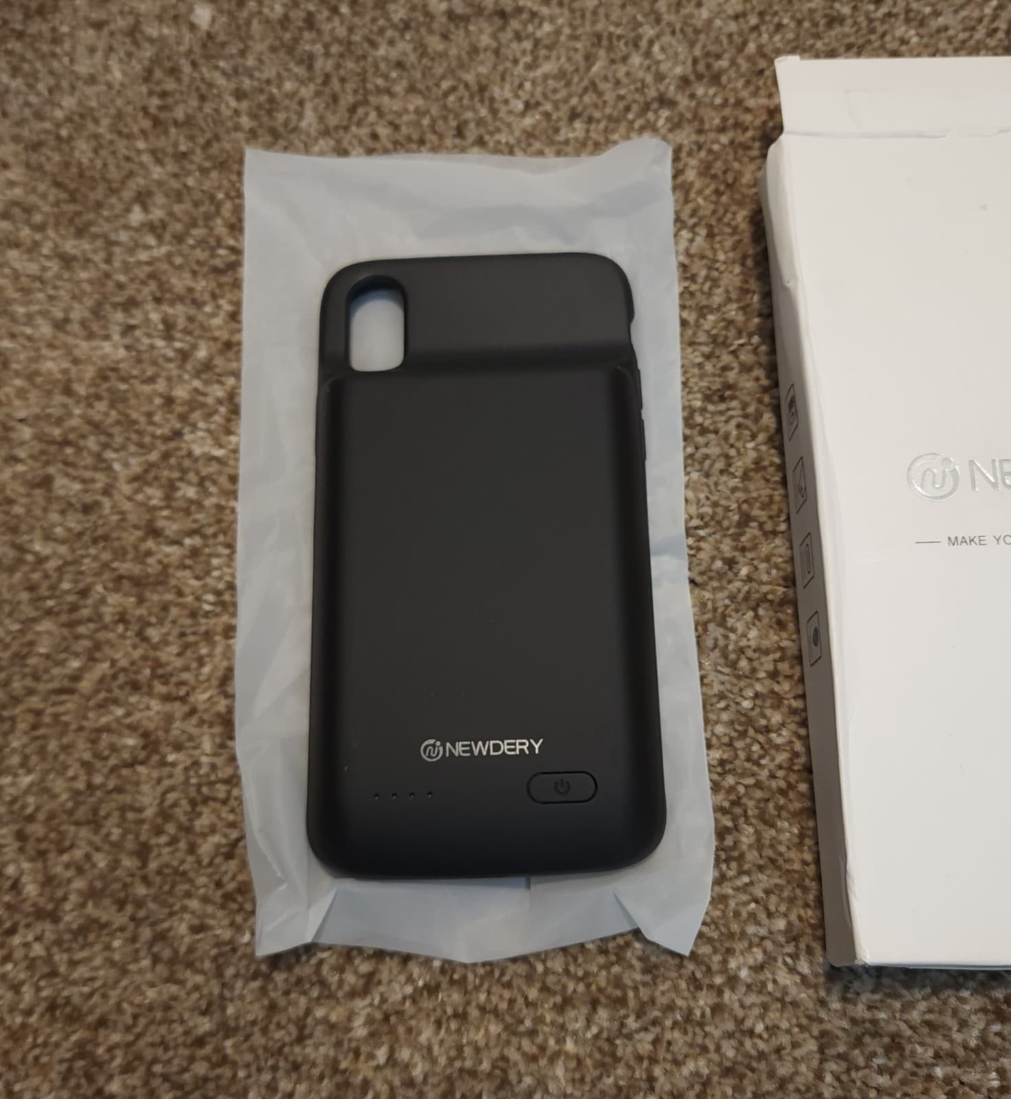 Newdery Iphone X/XS Battery Charging Phone Case 10000mAh - Thumbnail 4